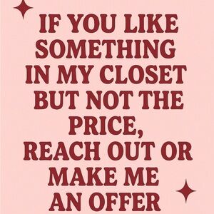 Reasonable Offers Rarely Declined